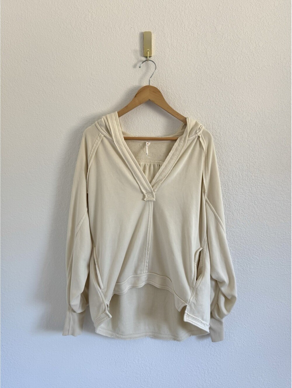Daily Practice by Anthropologie Boxy Pullover Sweatshirt Hoodie Top Size Small